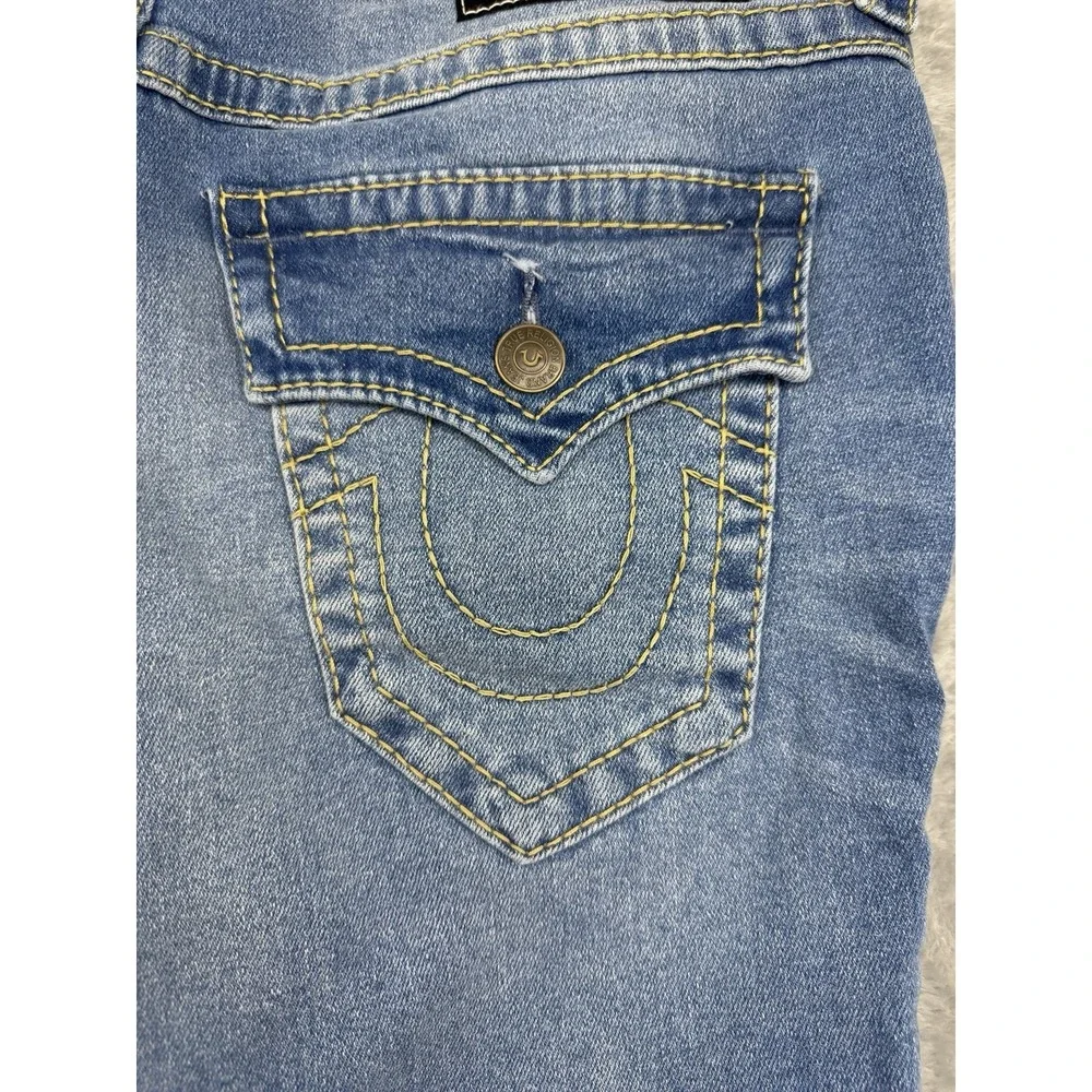 True Religion Jeans‎ Men's Size 31 Rocco Flap Big T Relaxed Skinny Medium Wash